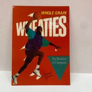 Michael Jordan Wheaties Card Chicago Bulls Promo (039)
